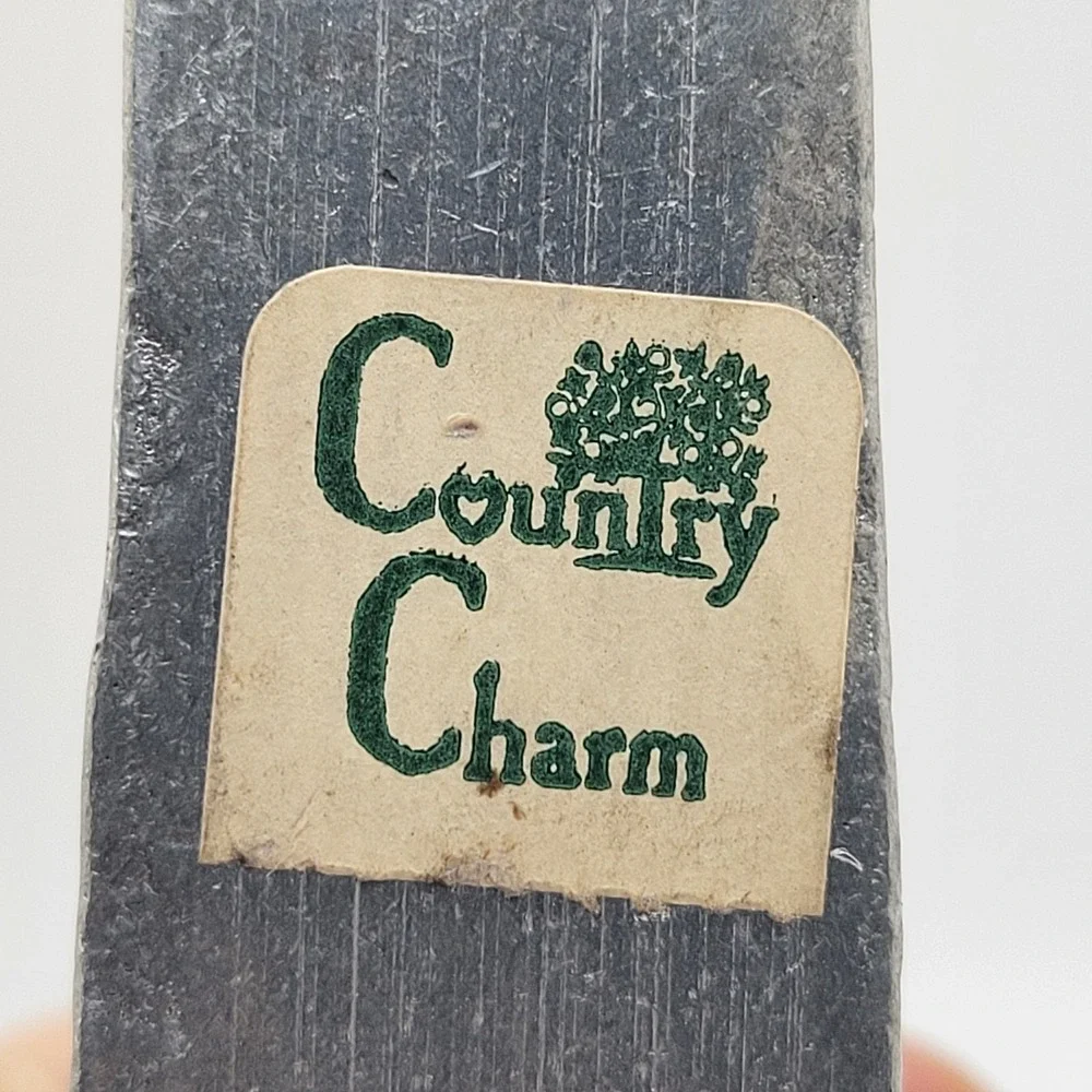 COUNTRY CHARM‎ Pewter Saltbox House Taper Candle Holder Primitive Farmhouse